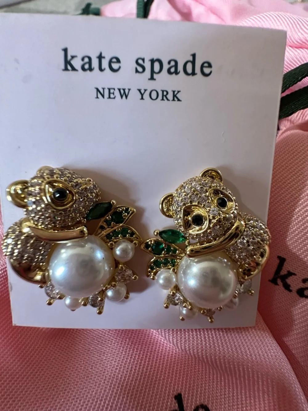 RARE Kate Spade polar bear earrings NEW